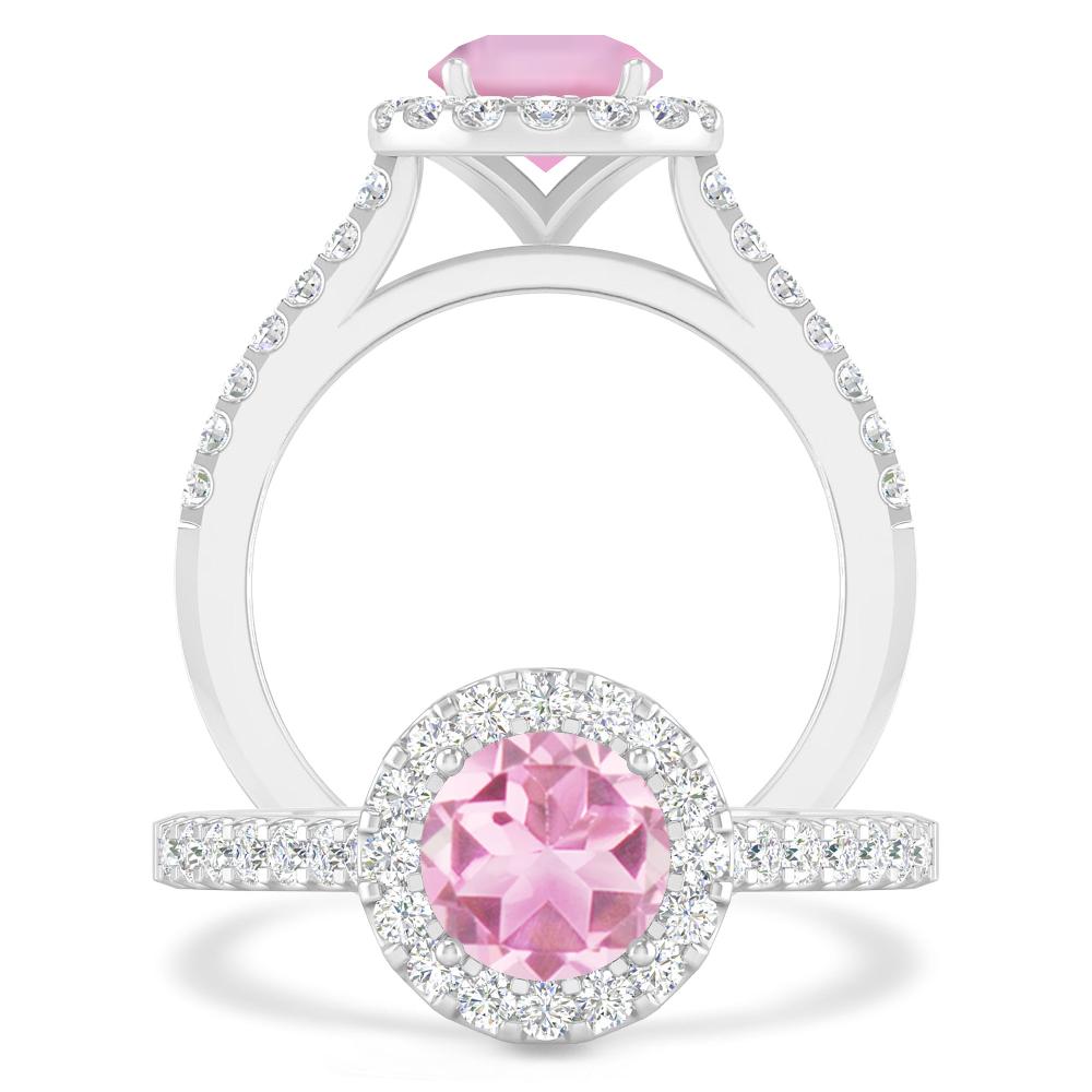 White Gold - Pink Tourmaline
