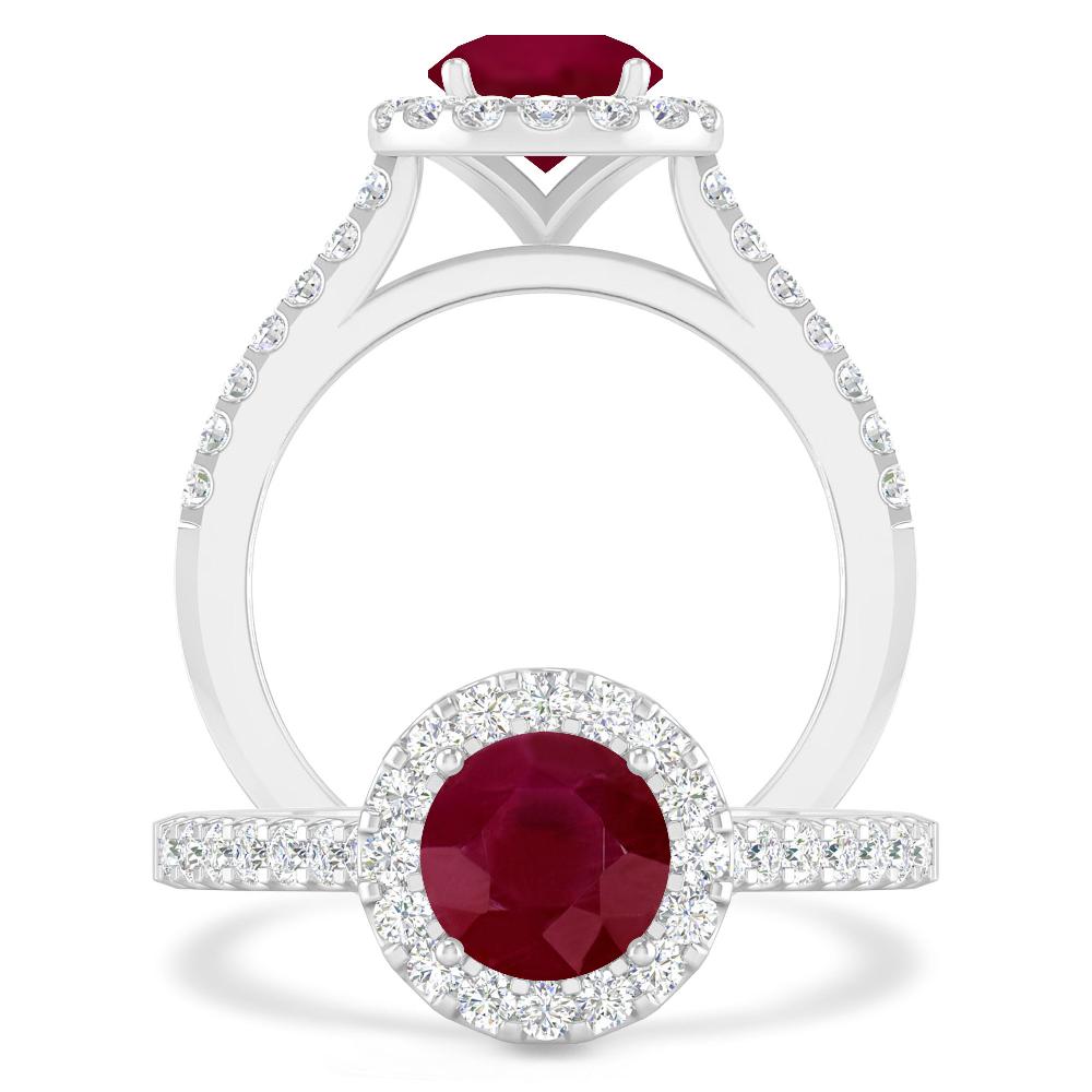 White Gold - Ruby