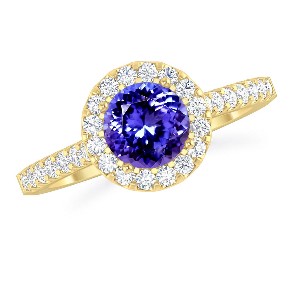 Yellow Gold - Tanzanite