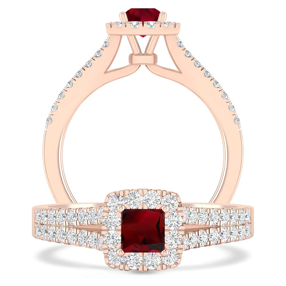 Rose Gold - Garnet