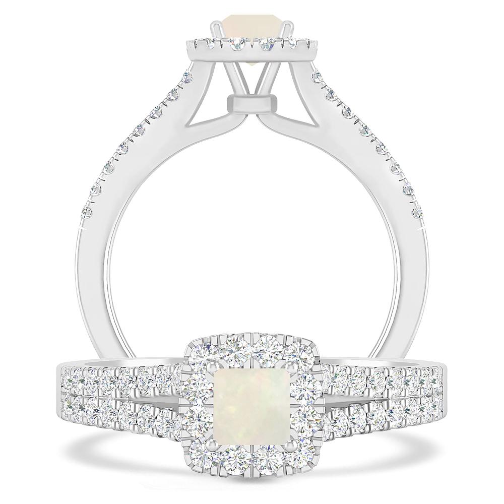 White Gold - Opal