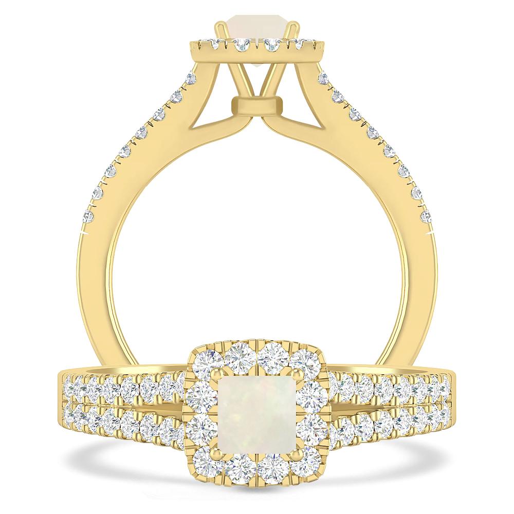 Yellow Gold - Opal