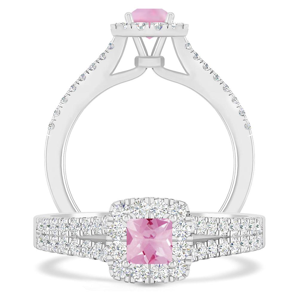 White Gold - Pink Tourmaline