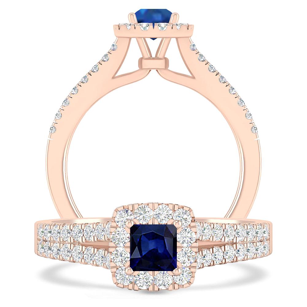 Rose Gold - Sapphire