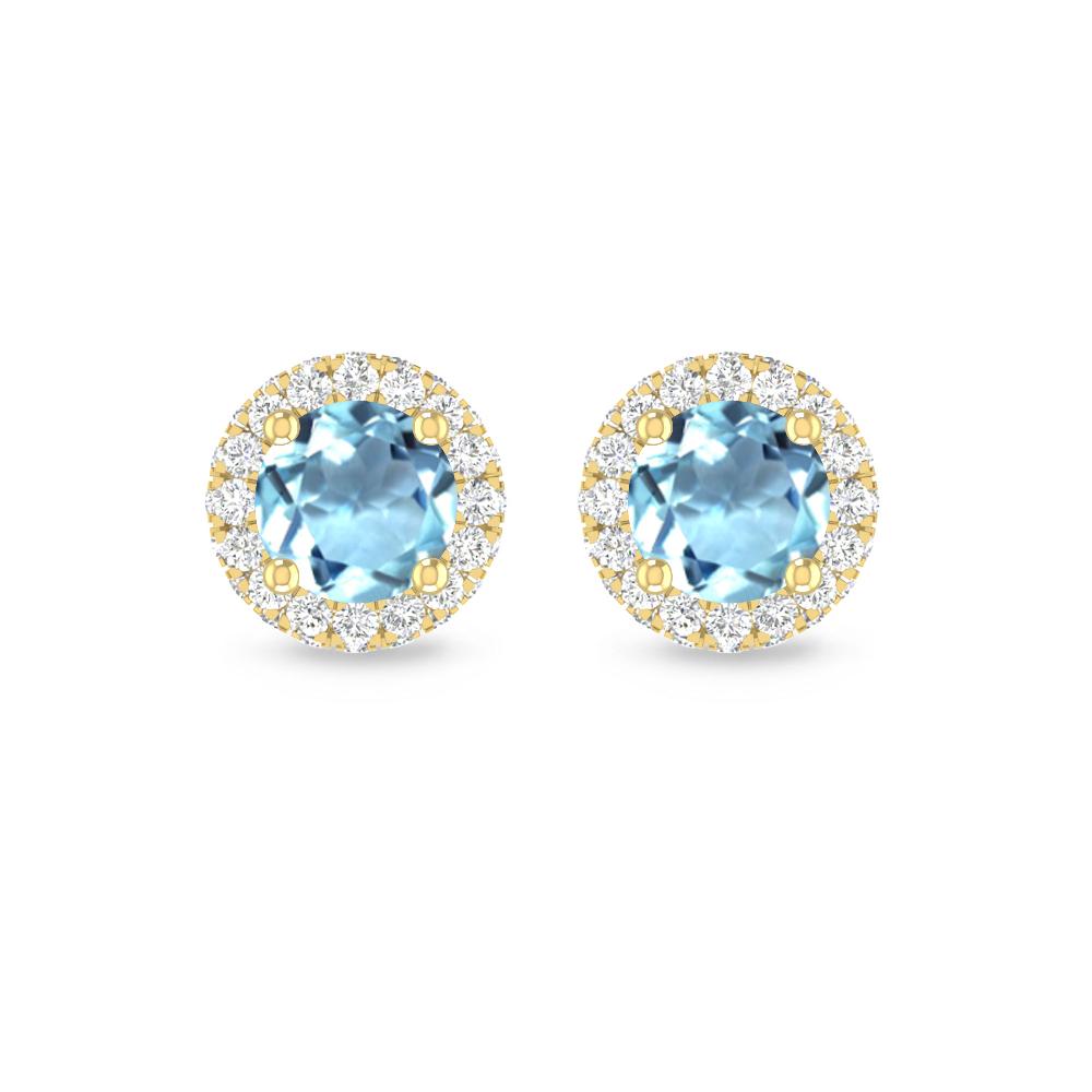 Yellow Gold - Aquamarine