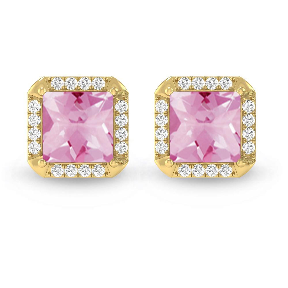 Yellow Gold - Pink Tourmaline