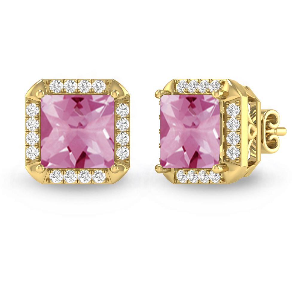 Yellow Gold - Pink Tourmaline