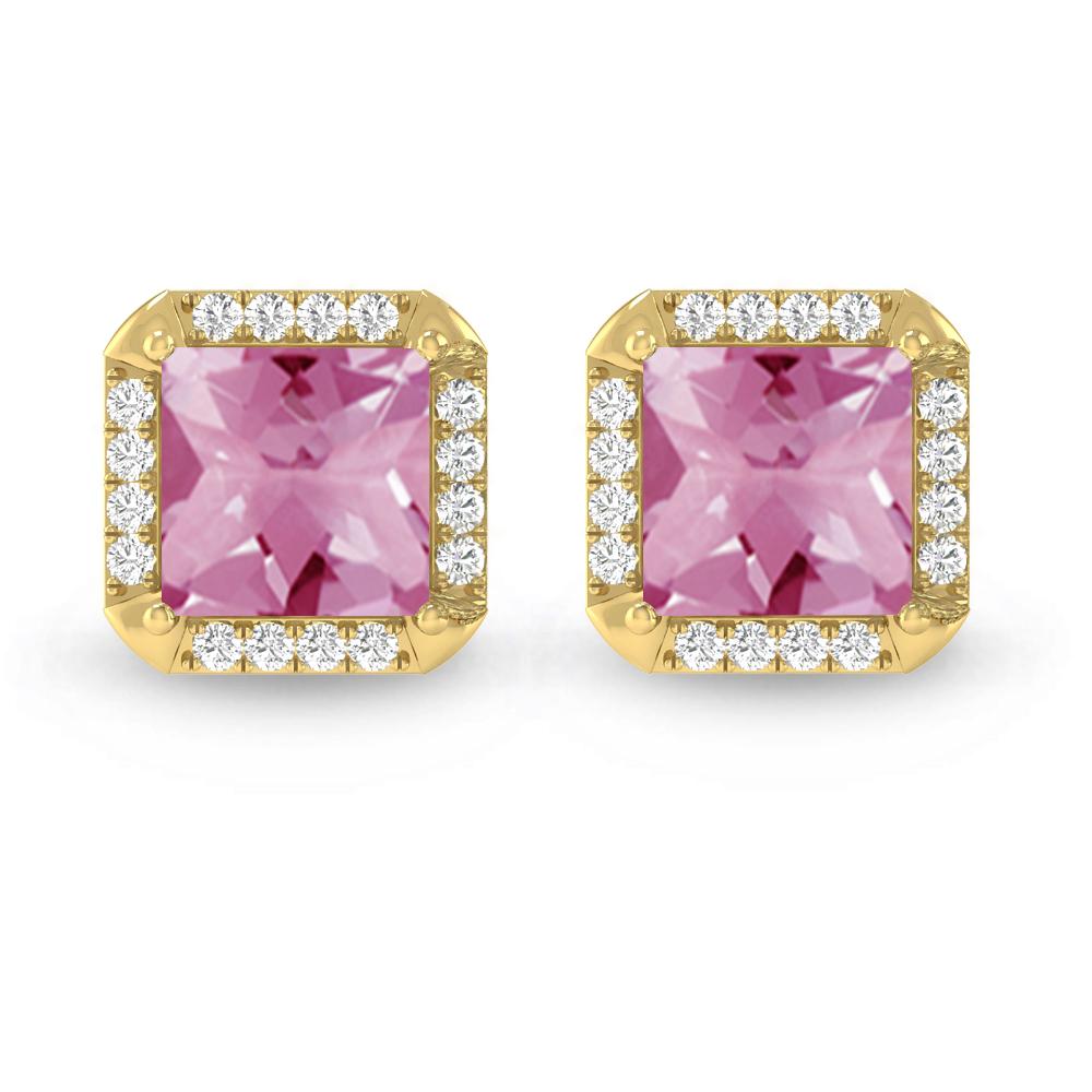 Yellow Gold - Pink Tourmaline