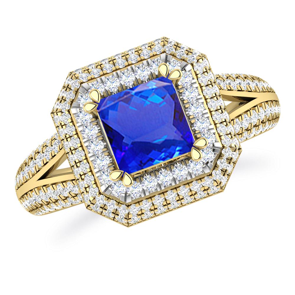 Yellow Gold - Tanzanite