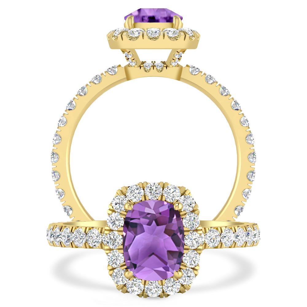 Yellow Gold - Amethyst