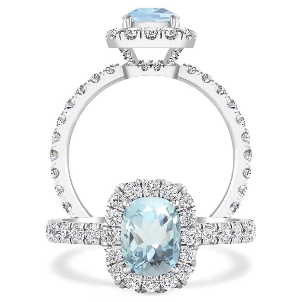 White Gold - Aquamarine