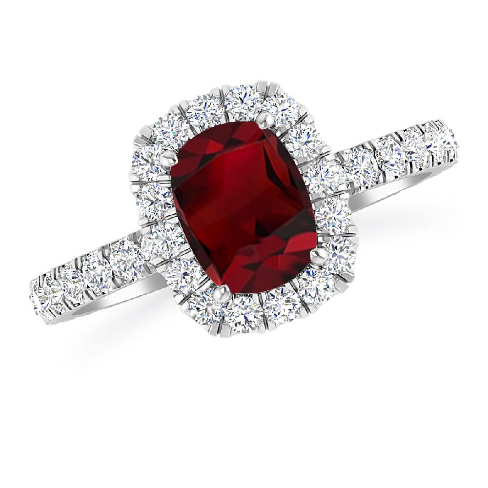 White Gold - Garnet