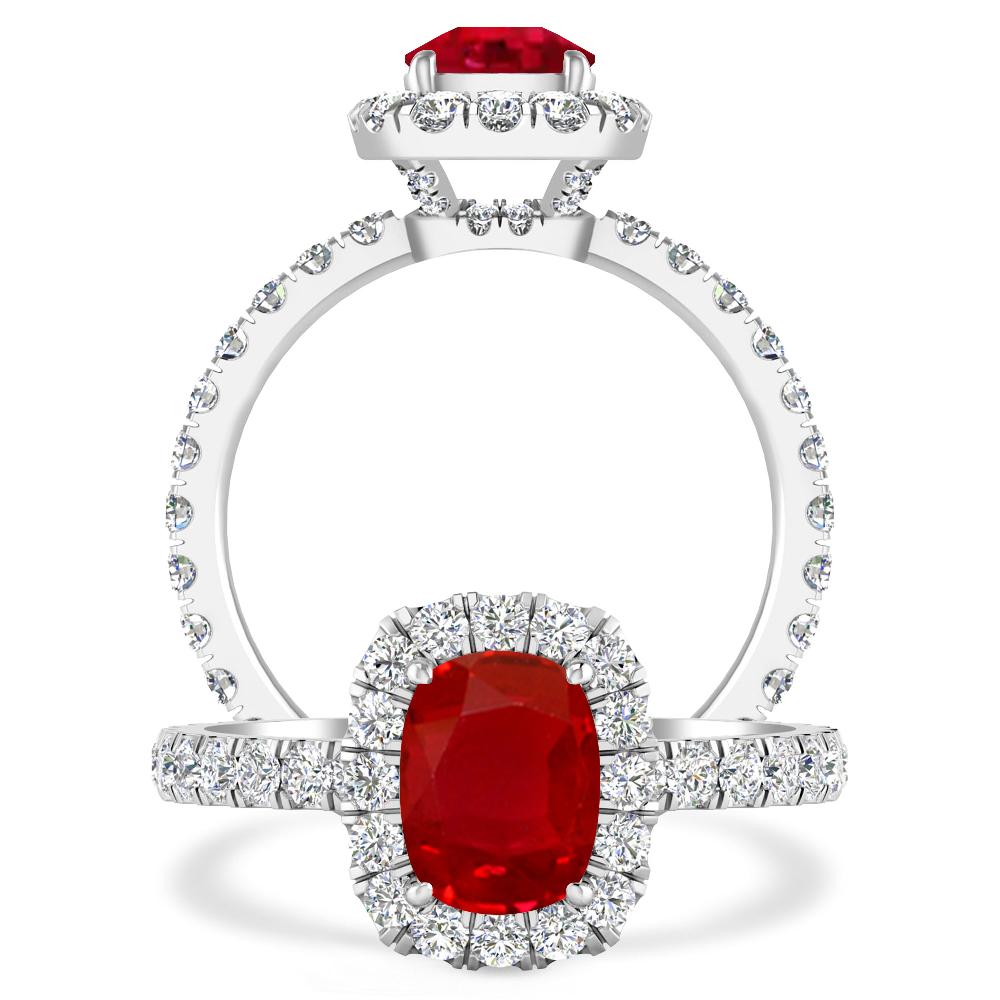 White Gold - Ruby