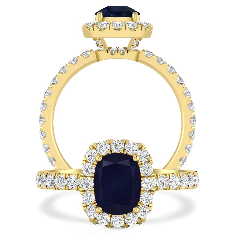 Yellow Gold - Sapphire