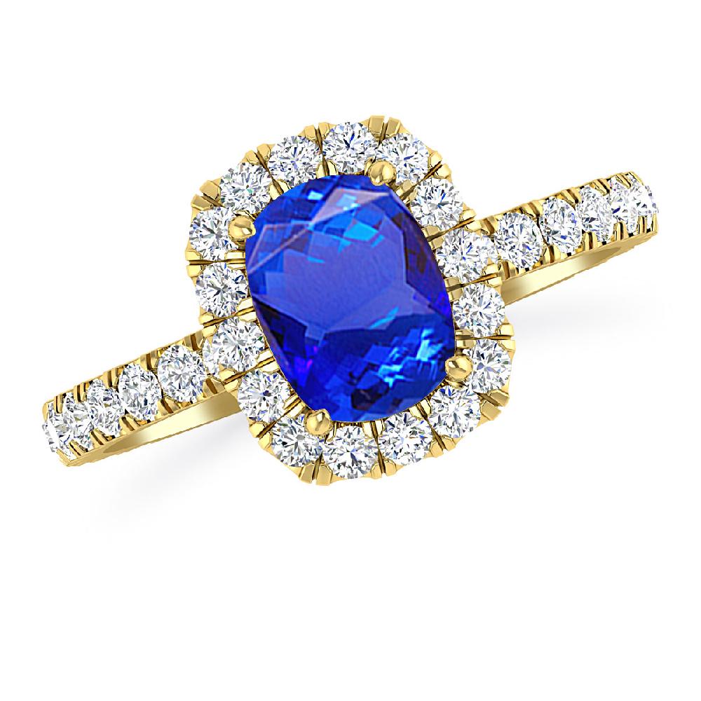 Yellow Gold - Tanzanite