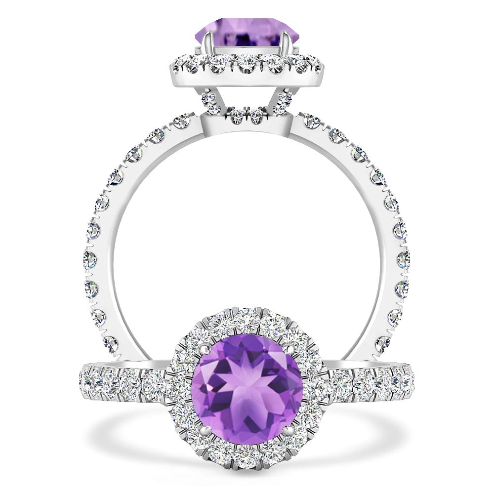 White Gold - Amethyst