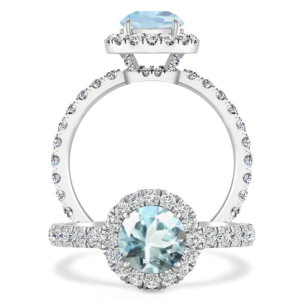 White Gold - Aquamarine