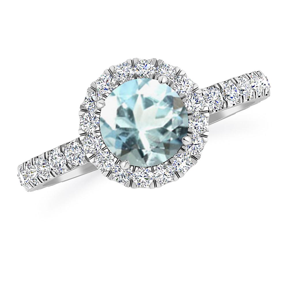 White Gold - Aquamarine