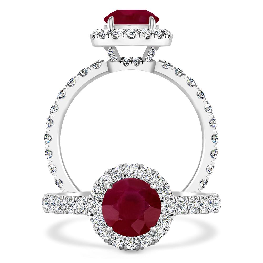 White Gold - Ruby