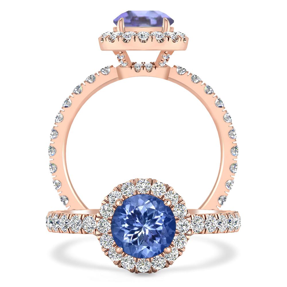 Rose Gold - Tanzanite