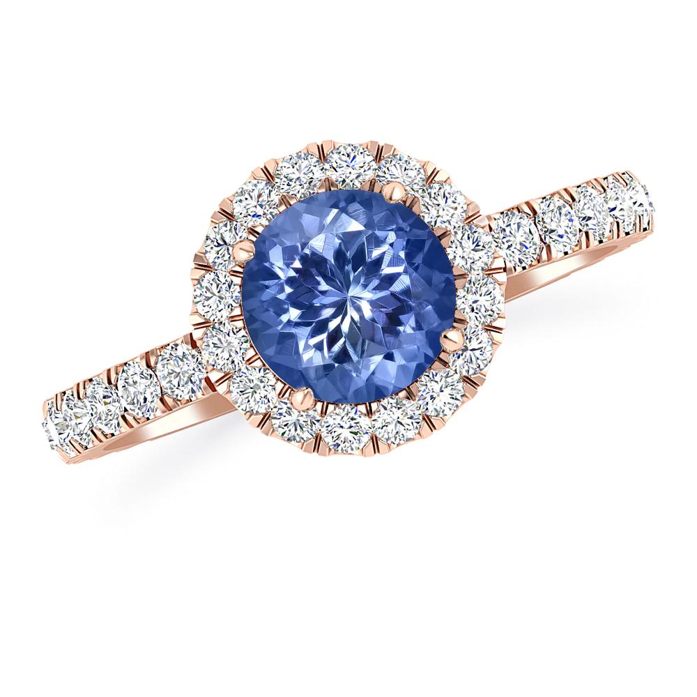 Rose Gold - Tanzanite