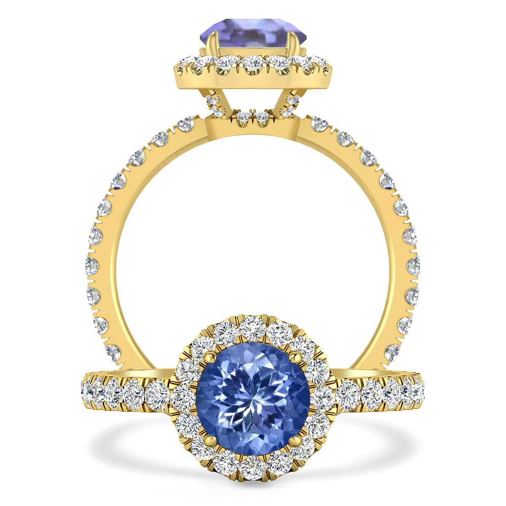 Yellow Gold - Tanzanite