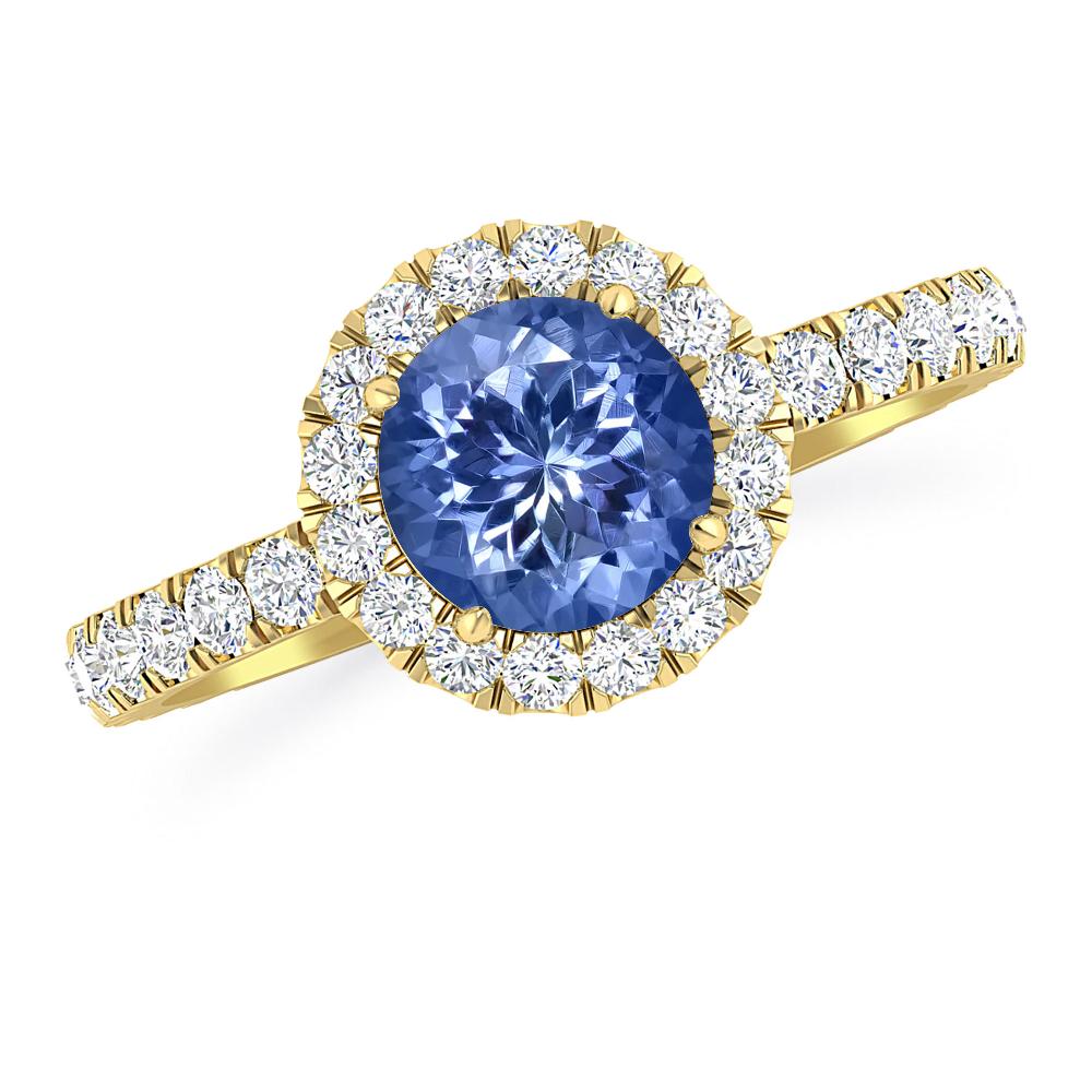 Yellow Gold - Tanzanite