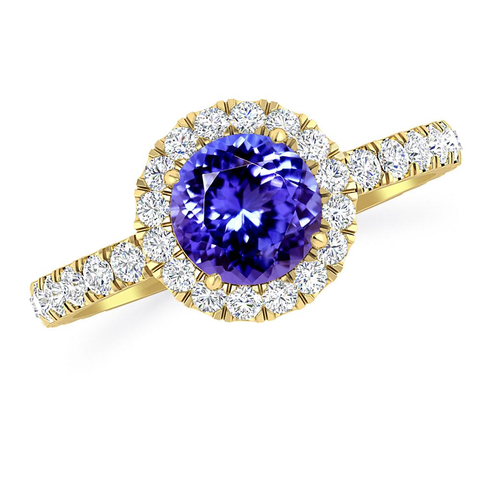 Yellow Gold - Tanzanite
