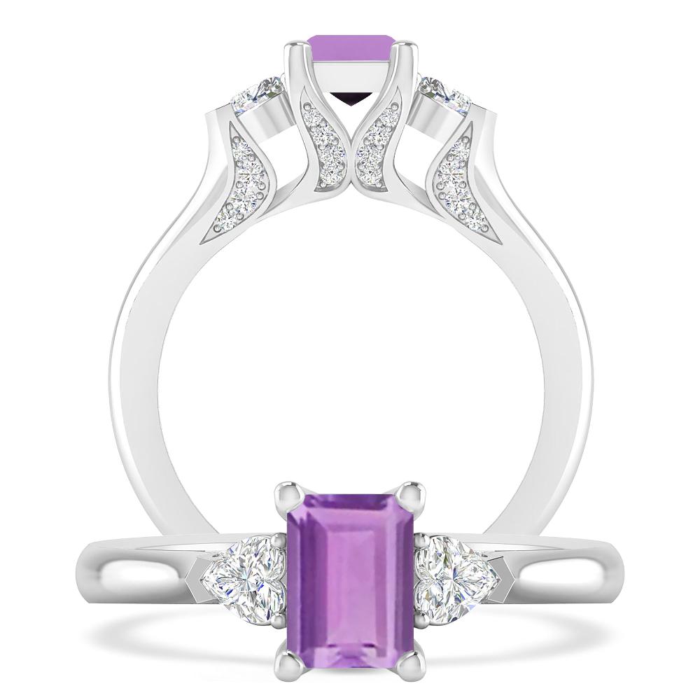 White Gold - Amethyst