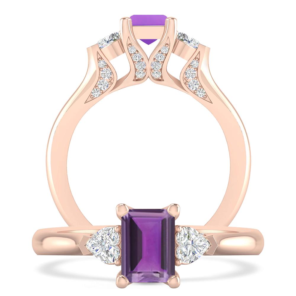 Rose Gold - Amethyst