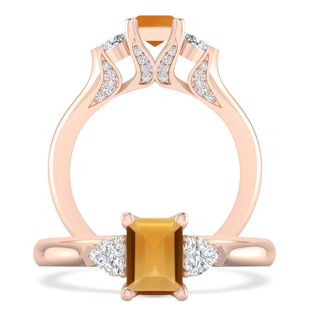 Rose Gold - Citrine