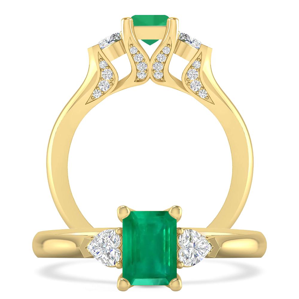 Yellow Gold - Emerald