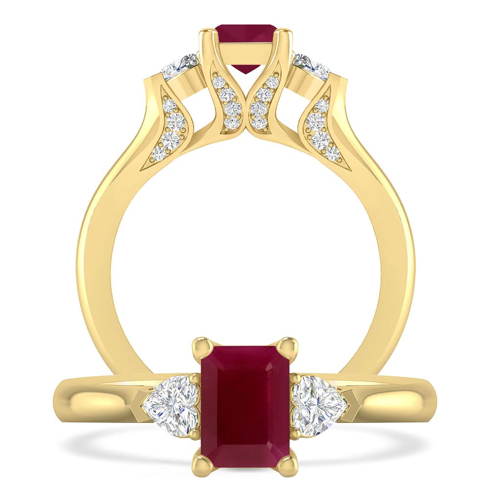 Yellow Gold - Ruby