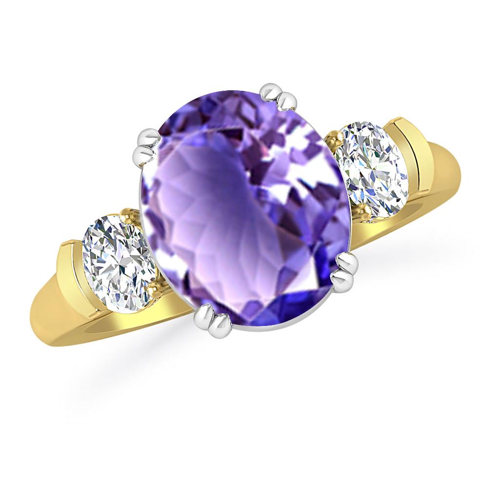 Yellow Gold - Tanzanite