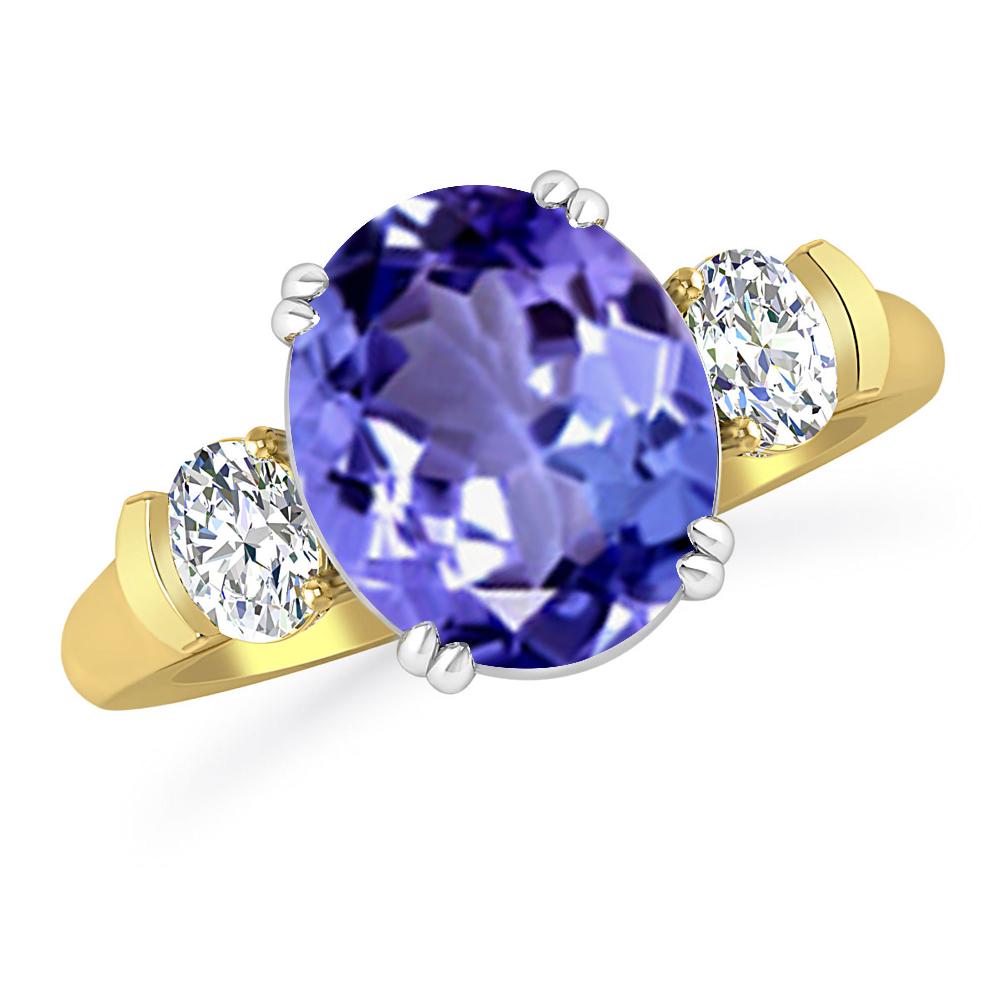 Yellow Gold - Tanzanite