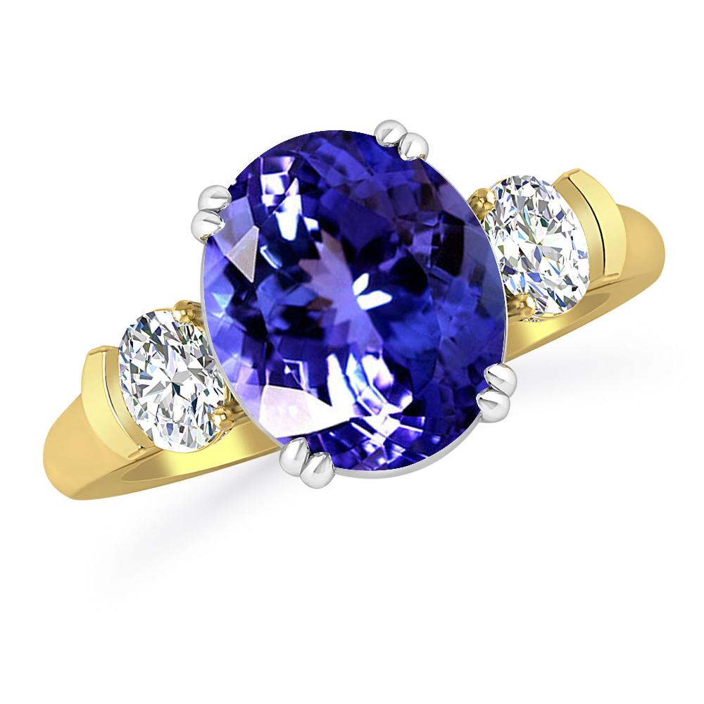Yellow Gold - Tanzanite