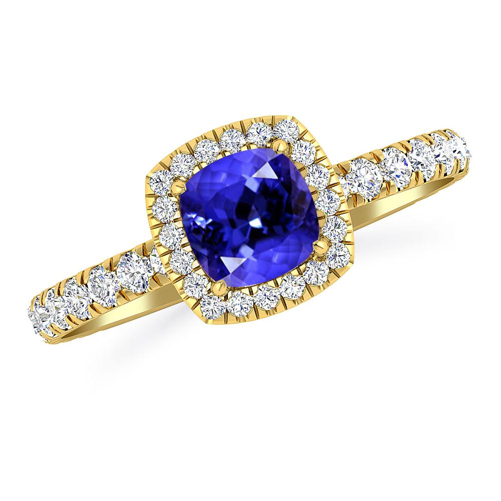 Yellow Gold - Tanzanite