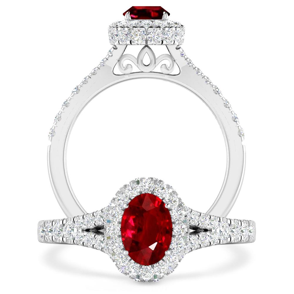 White Gold - Ruby