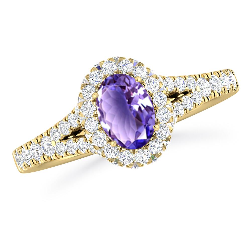 Yellow Gold - Tanzanite