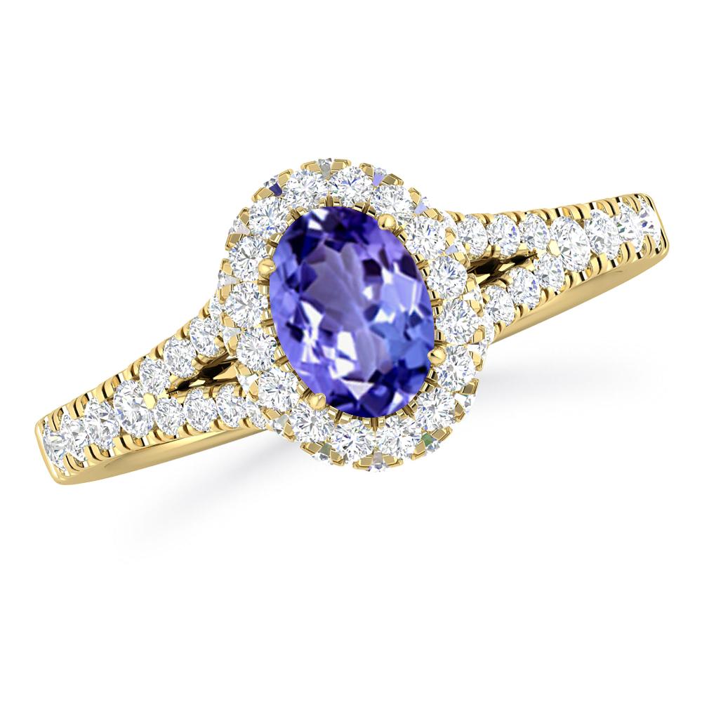 Yellow Gold - Tanzanite