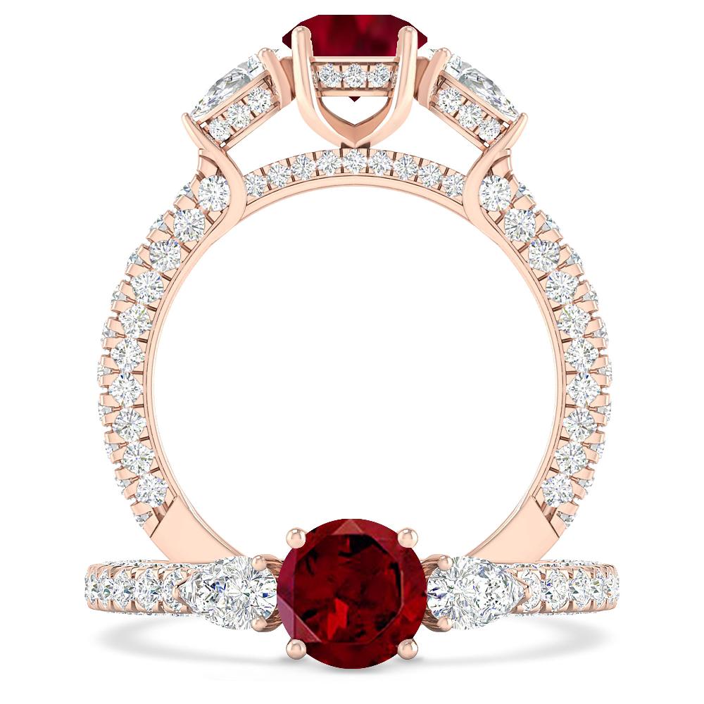 Rose Gold - Garnet