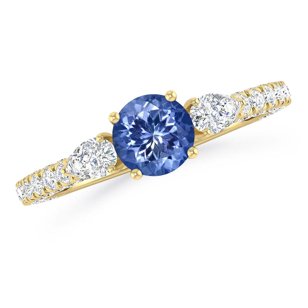 Yellow Gold - Tanzanite
