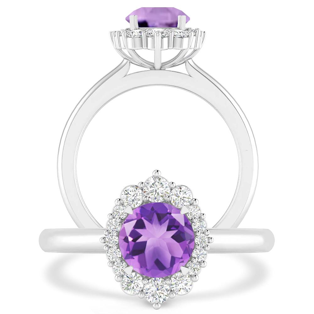 White Gold - Amethyst