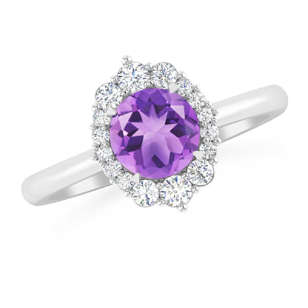 White Gold - Amethyst