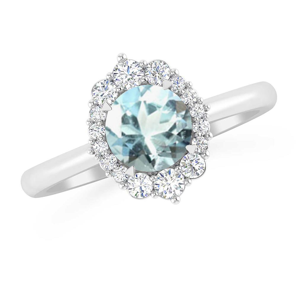 White Gold - Aquamarine