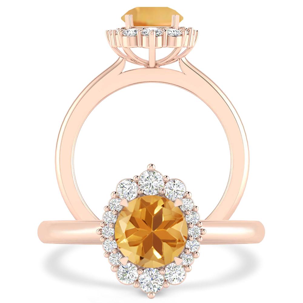 Rose Gold - Citrine