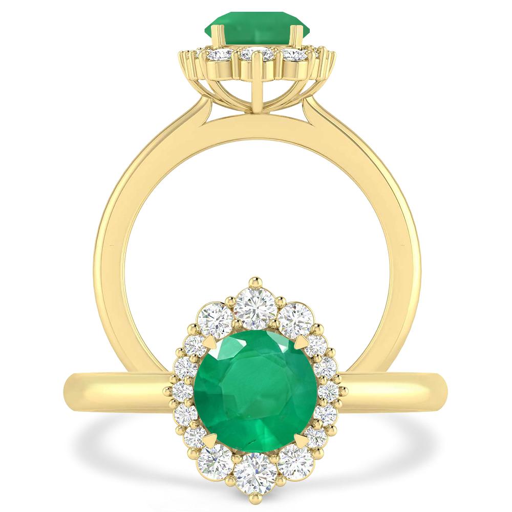 Yellow Gold - Emerald