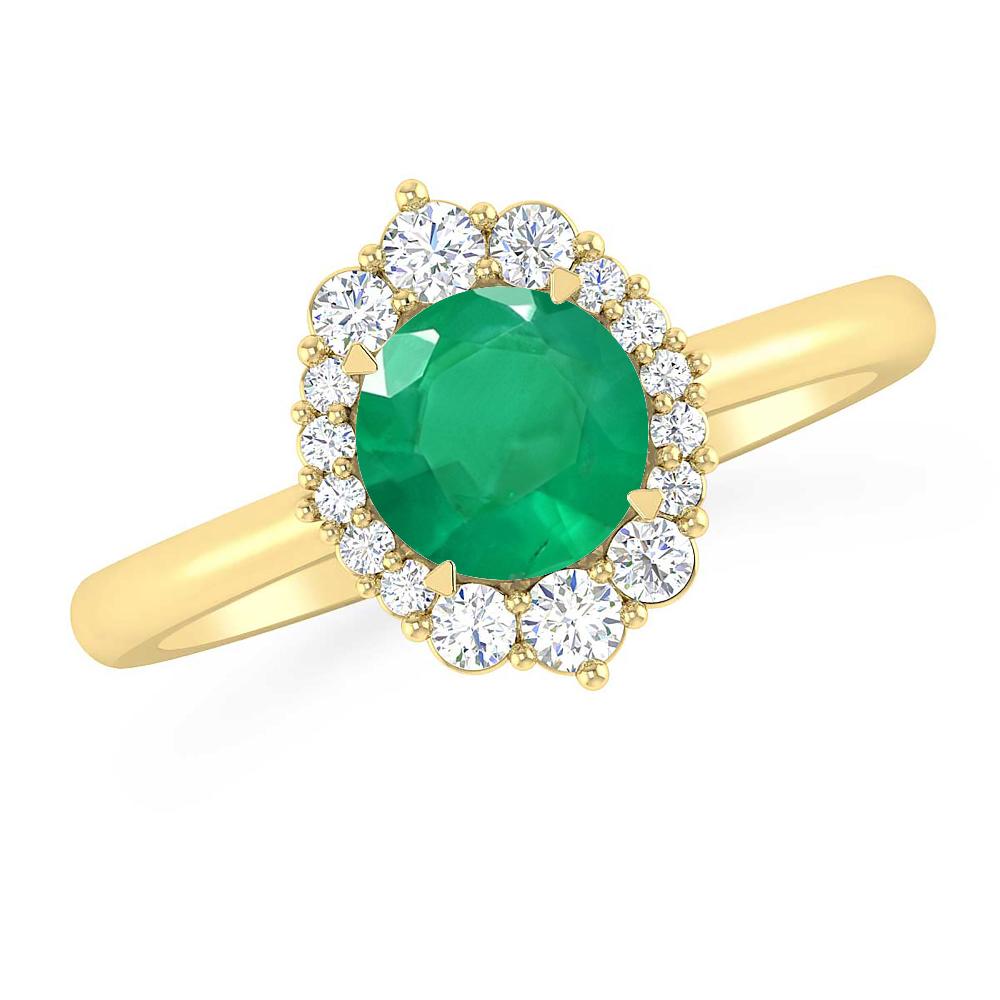 Yellow Gold - Emerald