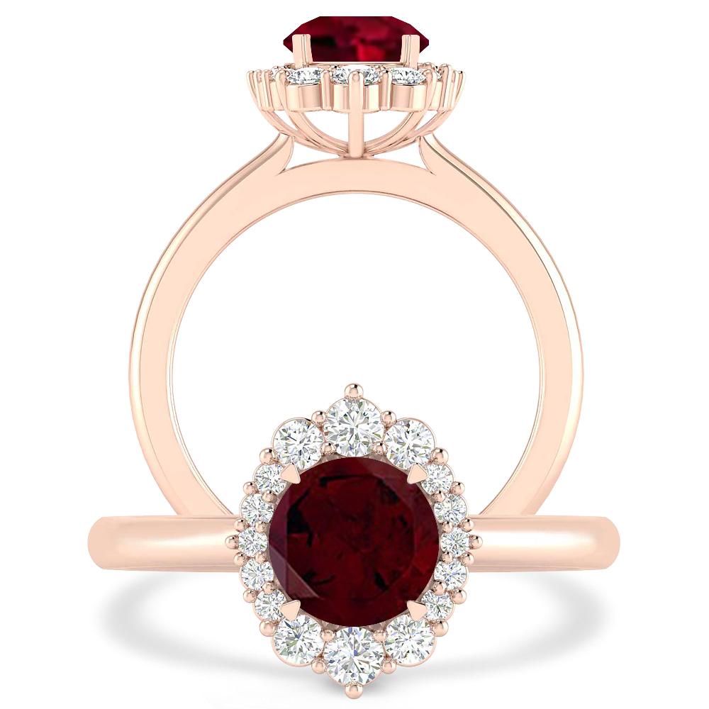 Rose Gold - Garnet