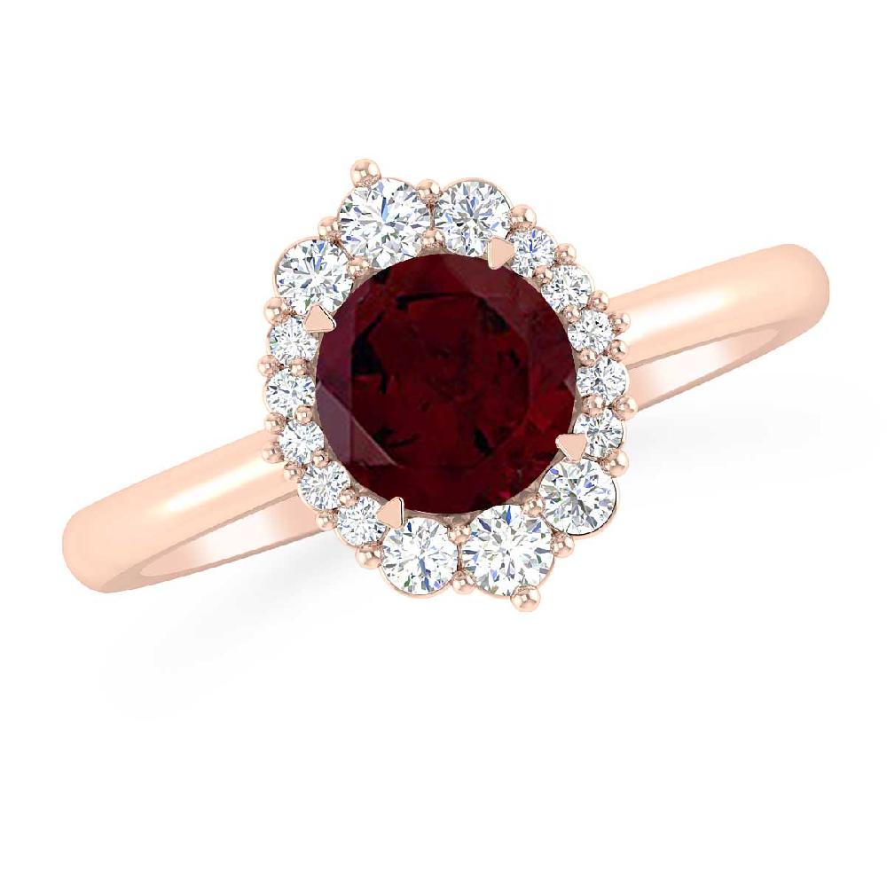 Rose Gold - Garnet